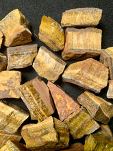 Load image into Gallery viewer, Tigers Eye Rough Raw Tumbling Stones Natural Crystal Gemstones