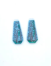 Load image into Gallery viewer, Egyptian Pharaoh Blue Turquoise Cabochon