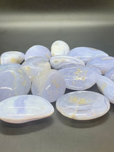 Load image into Gallery viewer, Blue Chalcedony Tumbled Gemstones