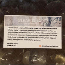 Load image into Gallery viewer, Clear Quartz Tumbled Polished Stones Natural Gemstones Crystal