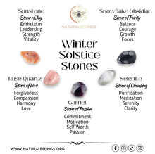 Load image into Gallery viewer, Winter Solstice Stones / Seasonal Holiday Metaphysical Crystal Healing Set