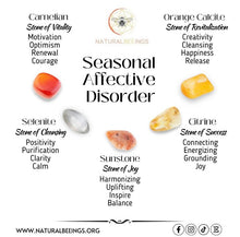 Load image into Gallery viewer, Seasonal Affective Disorder Stones / Crystal Healing Set / Crystal Prescription / Metaphysical Healing