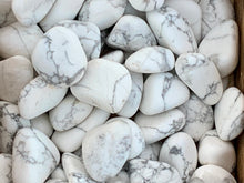 Load image into Gallery viewer, White Howlite Tumbled Gemstones