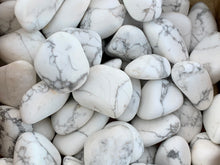 Load image into Gallery viewer, White Howlite Tumbled Gemstones