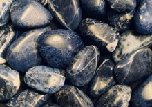 Load image into Gallery viewer, Sodalite Large Tumbled & Polished / High Quality / UV Reactive