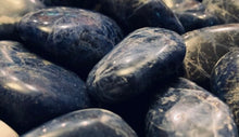 Load image into Gallery viewer, Sodalite Large Tumbled & Polished / High Quality / UV Reactive