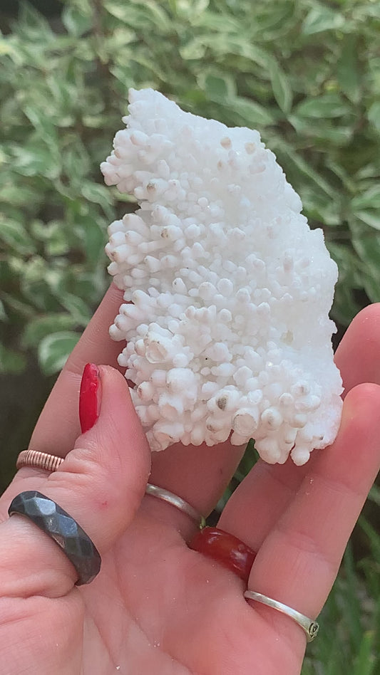 Botryoidal White Aragonite/ Cave Calcite Raw