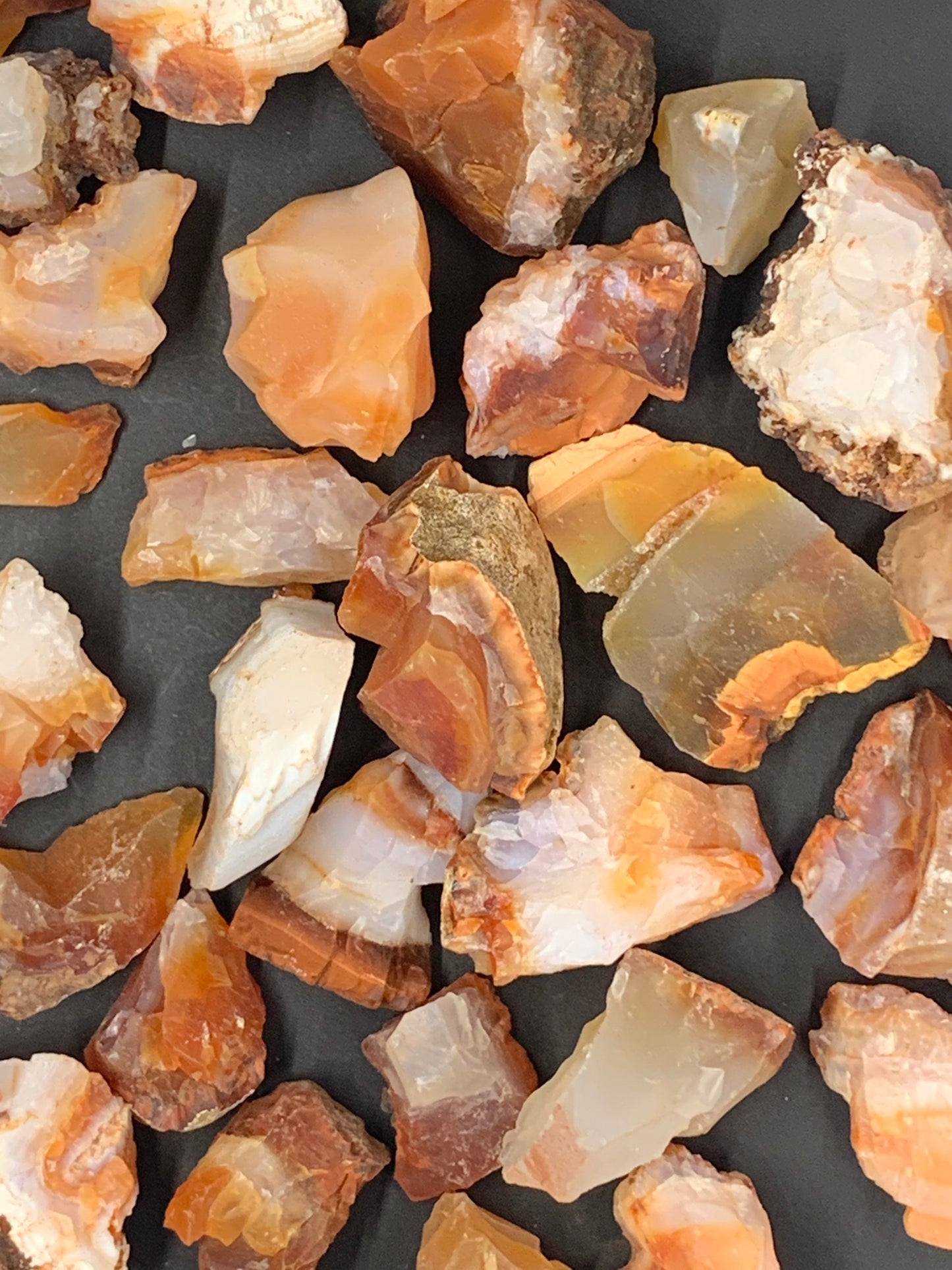Carnelian Agate Rough Raw Natural Tumbling Stones Crystal Gemstones