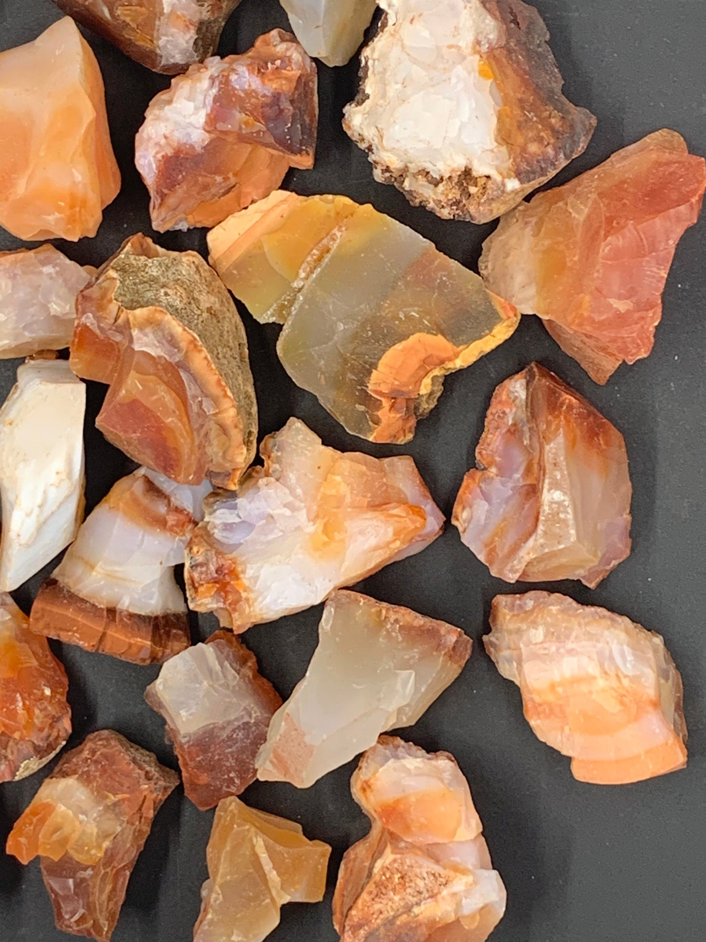 Carnelian Agate Rough Raw Natural Tumbling Stones Crystal Gemstones