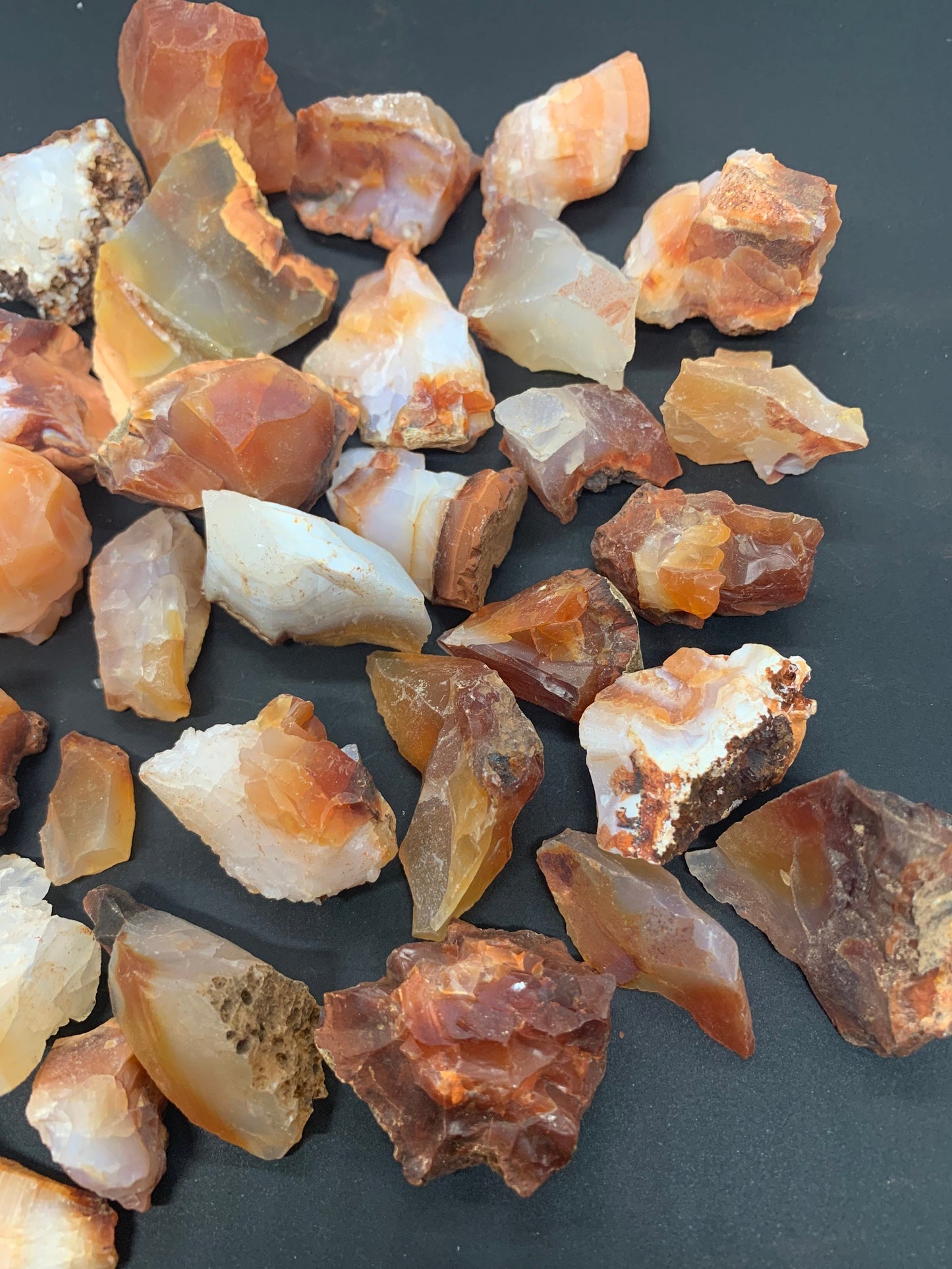 Carnelian Agate Rough Raw Natural Tumbling Stones Crystal Gemstones