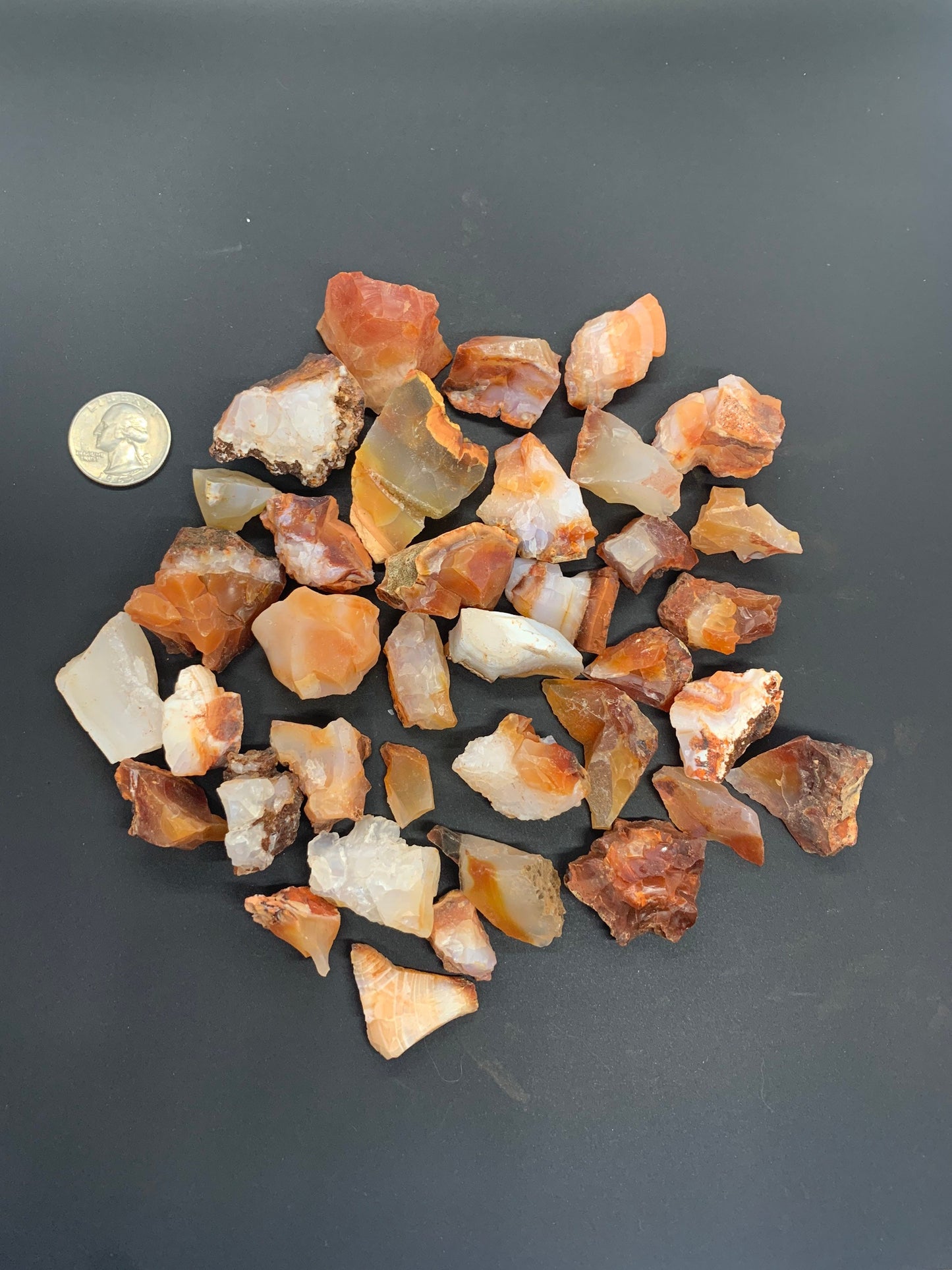 Carnelian Agate Rough Raw Natural Tumbling Stones Crystal Gemstones