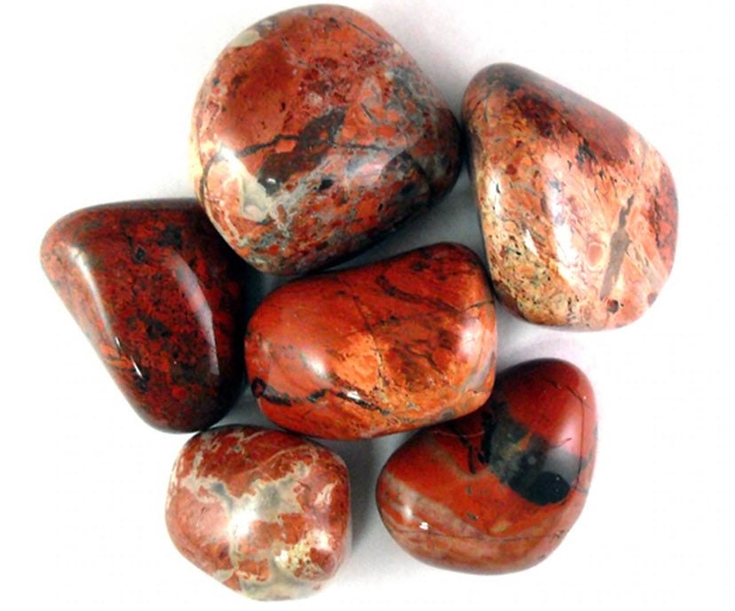 Red Brecciated Jasper Tumbled Polished Stones Natural Crystal Gemstones