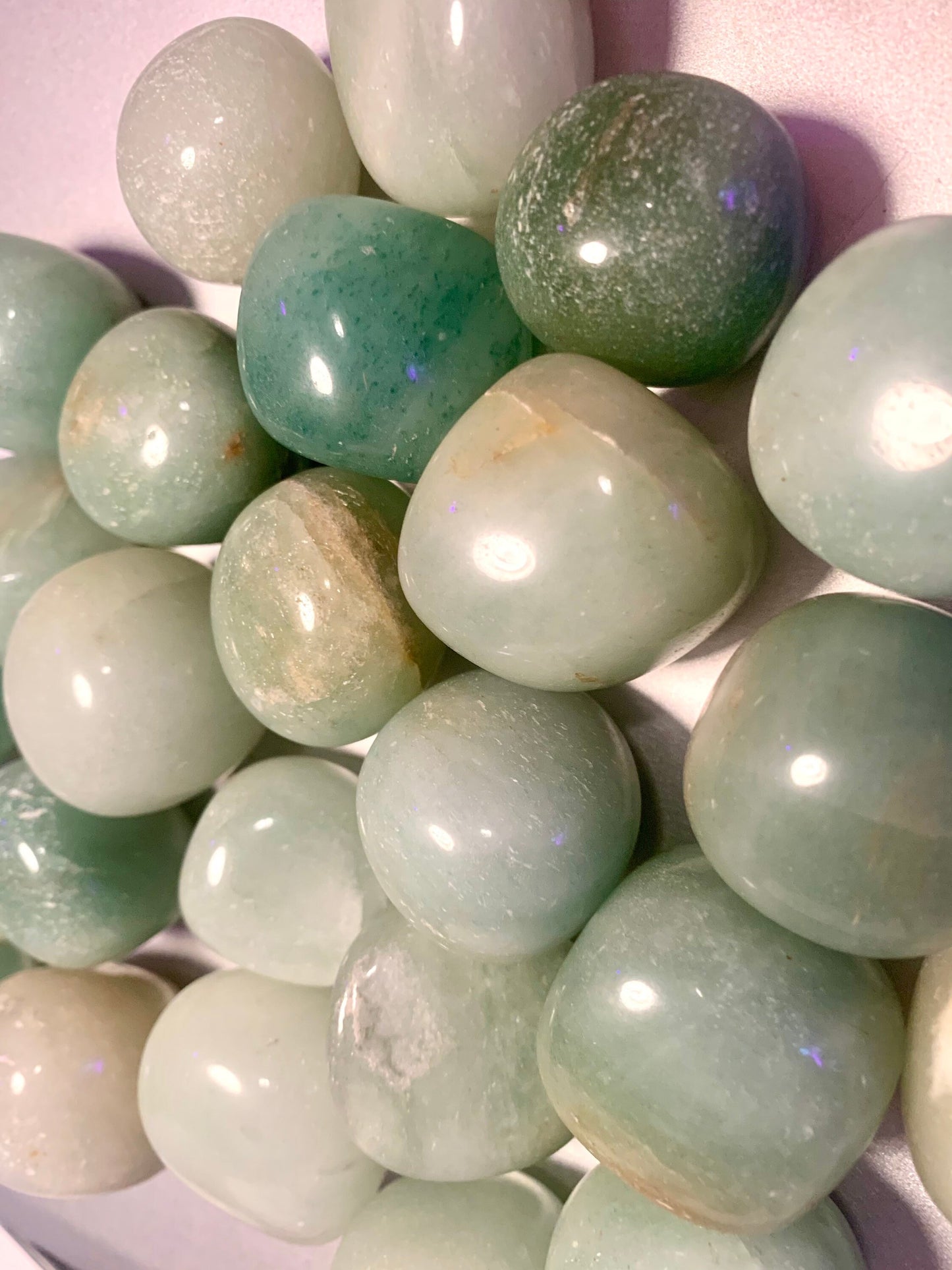 Green Aventurine Tumbled Polished Stones Natural Crystal Gemstones