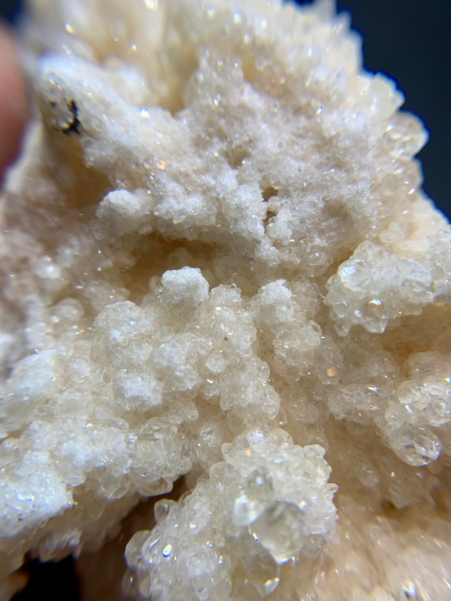 UV Reactive Calcite Apophyllite Matrix Crystal Cluster