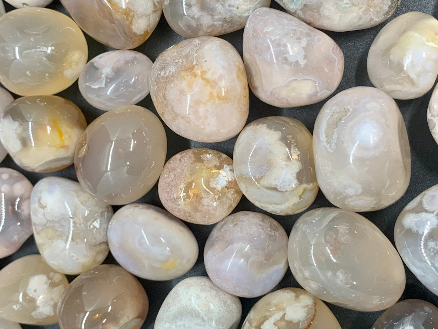 Flower Agate Tumbled Gemstones