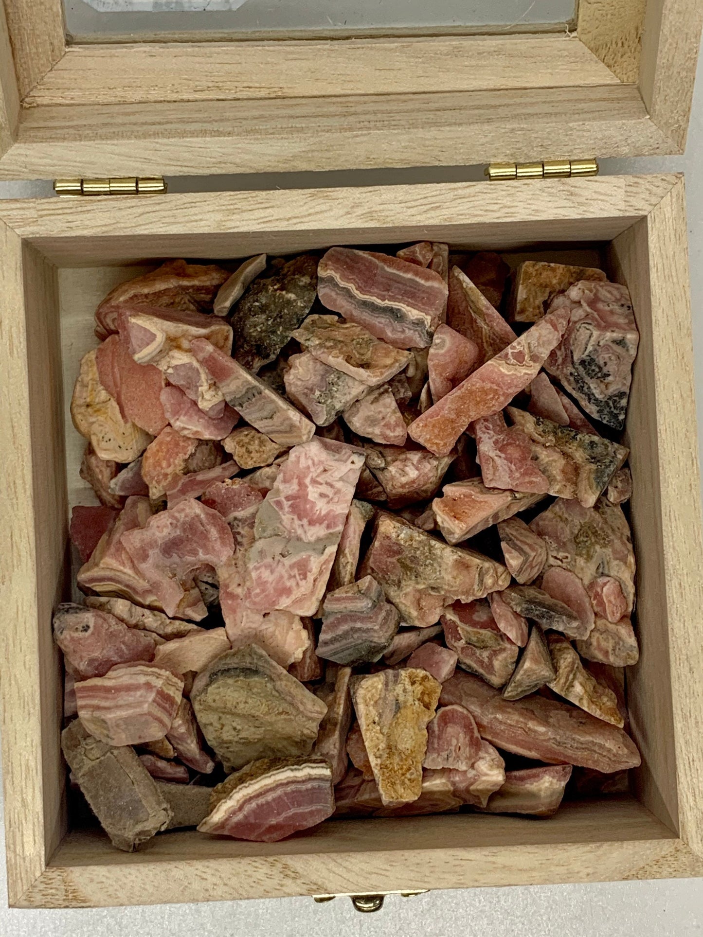 Rhodochrosite Natural Rough Raw Slices Chips Natural Crystal Gemstones