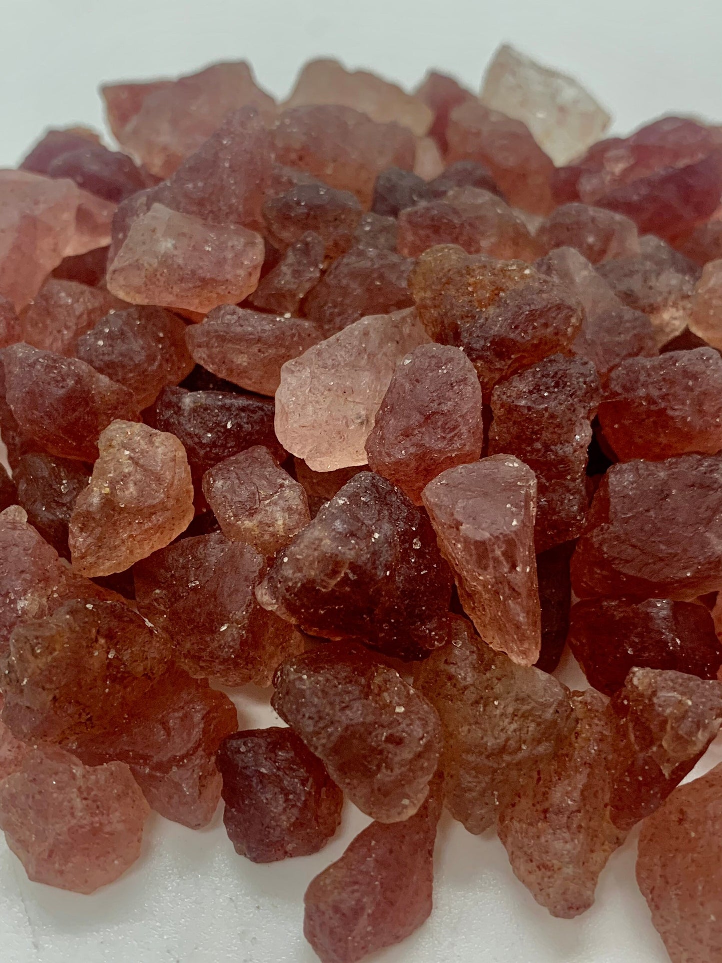 Strawberry Quartz Rough Raw Natural Stones Crystal Gemstones