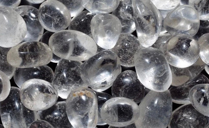 Clear Quartz Tumbled Polished Stones Natural Gemstones Crystal