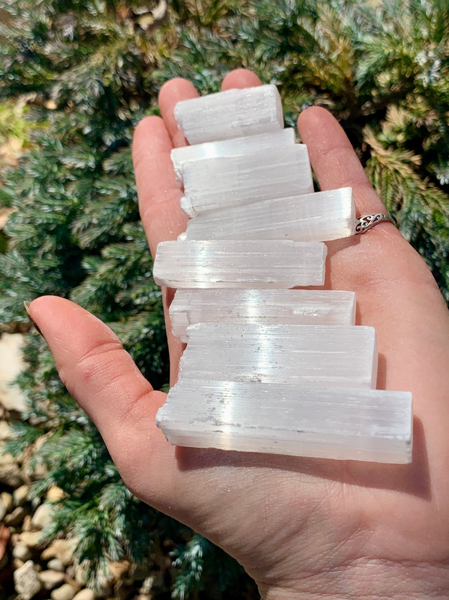Selenite Stick Log Rough Raw Natural Crystal Gemstone / Cleanse and Charge Crystals, Self, Space / Positive Energy / Good Vibes