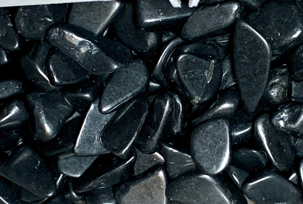Shungite Tumbled Crystal Gemstone Chips 5 - 15 mm / Shungite Mineral / Real Shungite / EMF Protection