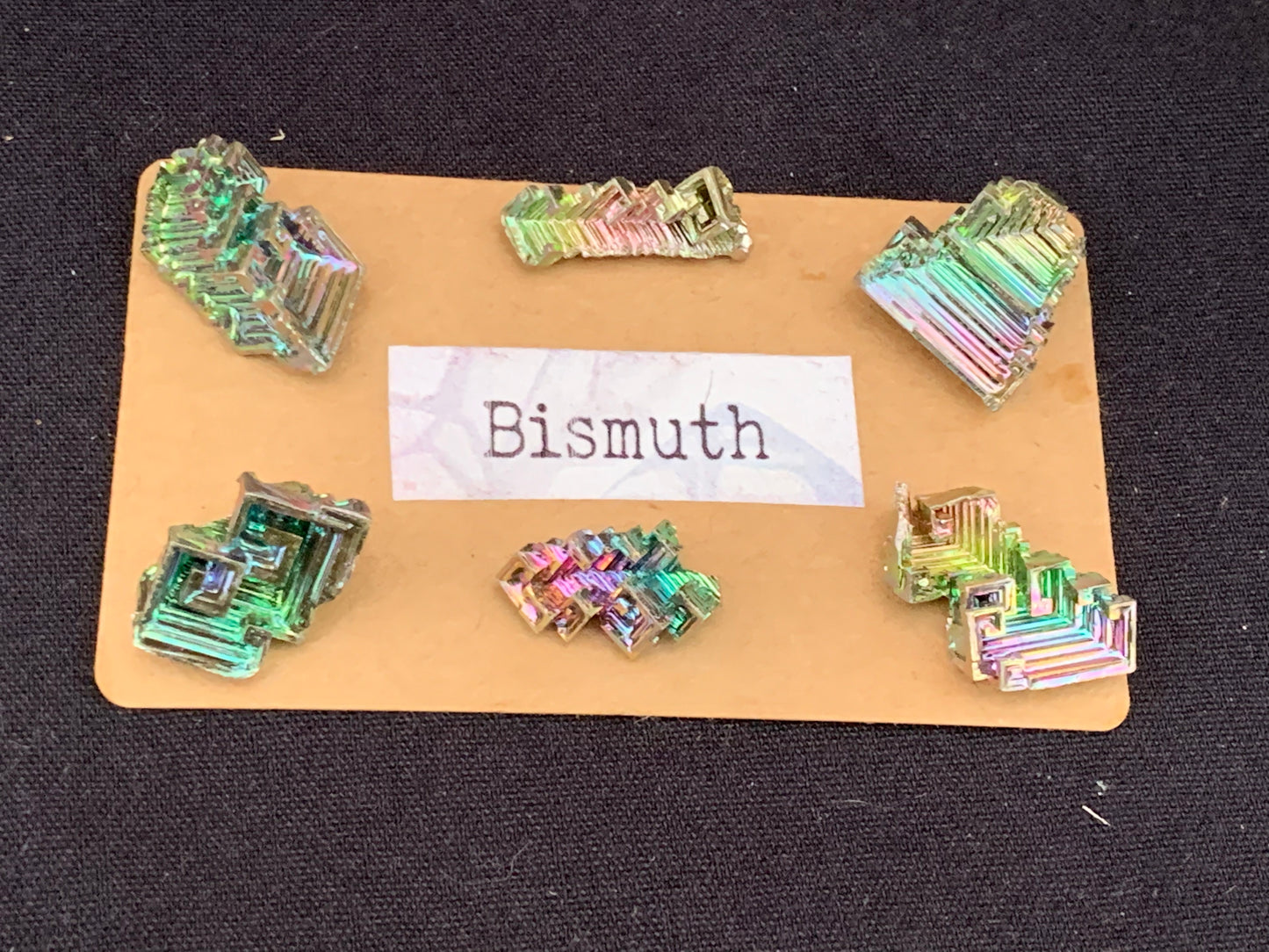 Bismuth Metal Crystal Specimen
