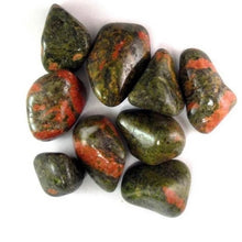Load image into Gallery viewer, Unakite Natural Tumbled Stones
