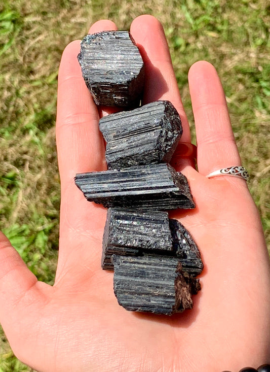 Black Tourmaline Crystal / Mineral / Gemstone / Rough / Raw Natural