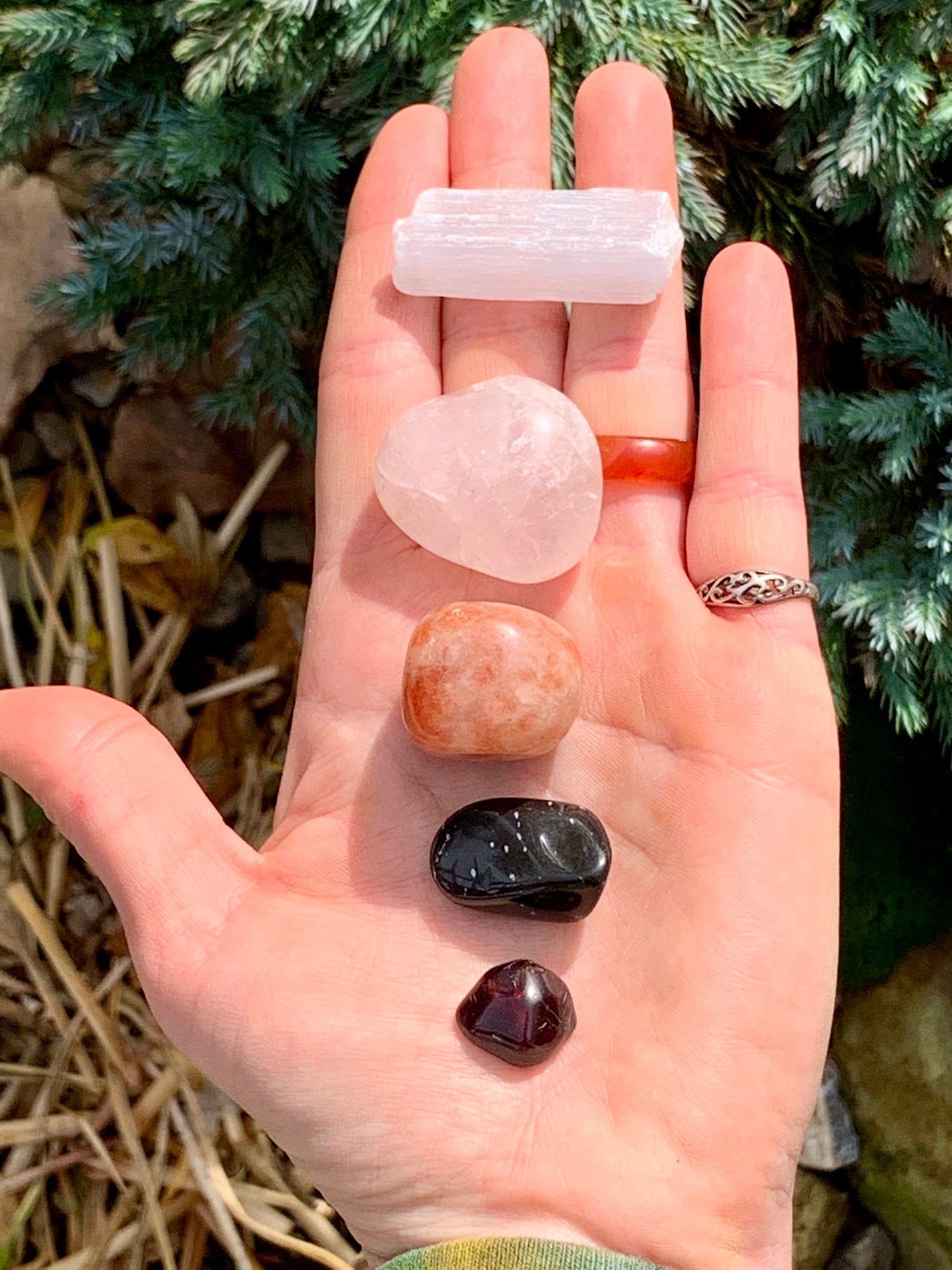 Winter Solstice Stones / Seasonal Holiday Metaphysical Crystal Healing Set